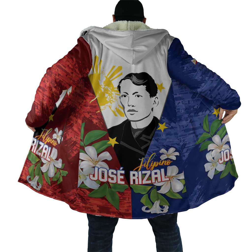 Philippines Rizal Day Cloak Filipino Sampaguita Grunge Style - Wonder Print Shop