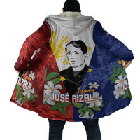 Philippines Rizal Day Cloak Filipino Sampaguita Grunge Style - Wonder Print Shop