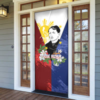 Philippines Rizal Day Door Cover Filipino Sampaguita Grunge Style - Wonder Print Shop