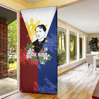 Philippines Rizal Day Door Cover Filipino Sampaguita Grunge Style - Wonder Print Shop