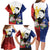 Philippines Rizal Day Family Matching Long Sleeve Bodycon Dress and Hawaiian Shirt Filipino Sampaguita Grunge Style - Wonder Print Shop