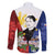 Philippines Rizal Day Family Matching Long Sleeve Bodycon Dress and Hawaiian Shirt Filipino Sampaguita Grunge Style - Wonder Print Shop
