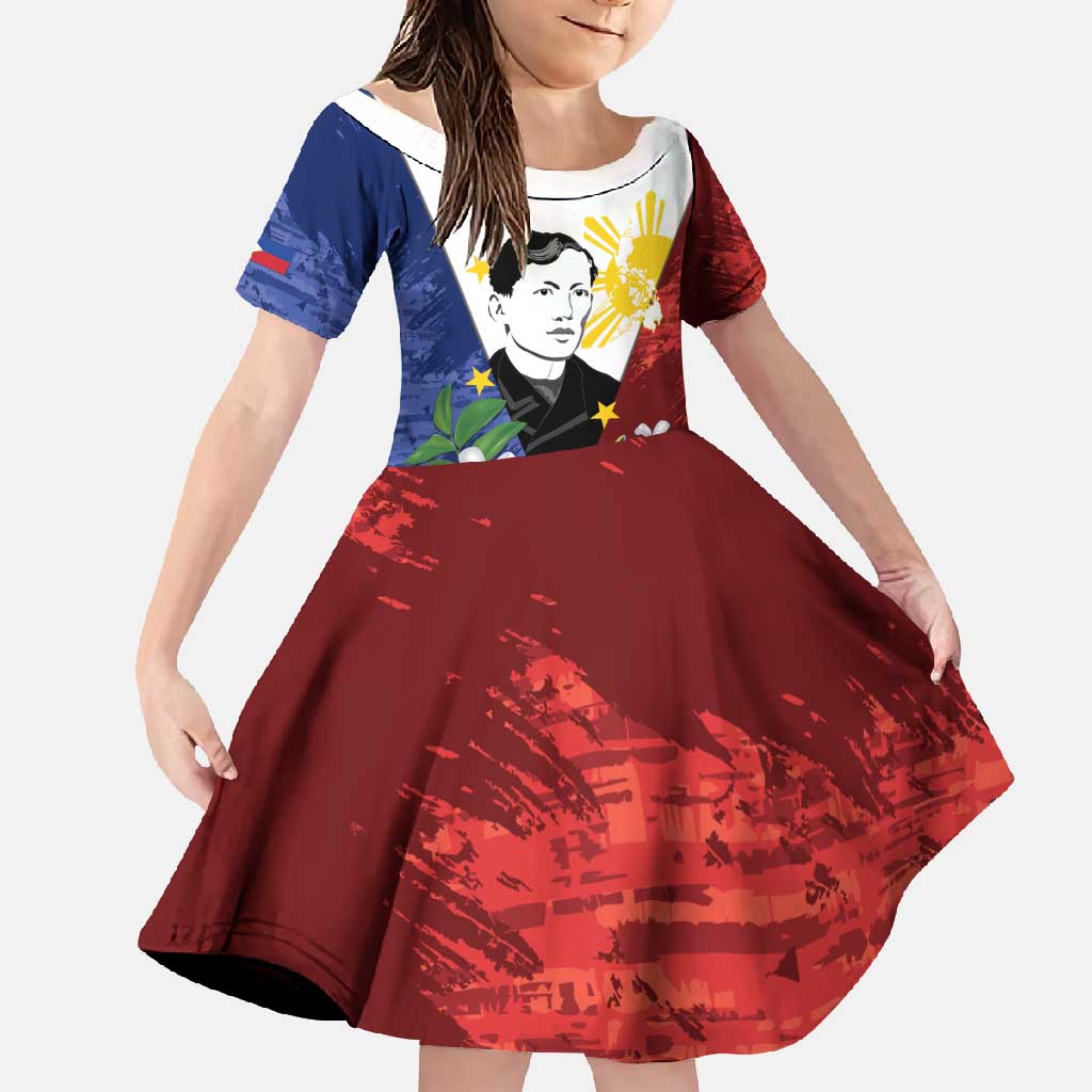 Philippines Rizal Day Family Matching Mermaid Dress and Hawaiian Shirt Filipino Sampaguita Grunge Style - Wonder Print Shop