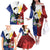 Philippines Rizal Day Family Matching Off The Shoulder Long Sleeve Dress and Hawaiian Shirt Filipino Sampaguita Grunge Style - Wonder Print Shop