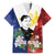Philippines Rizal Day Family Matching Off The Shoulder Long Sleeve Dress and Hawaiian Shirt Filipino Sampaguita Grunge Style - Wonder Print Shop