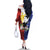 Philippines Rizal Day Family Matching Off The Shoulder Long Sleeve Dress and Hawaiian Shirt Filipino Sampaguita Grunge Style - Wonder Print Shop