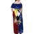 Philippines Rizal Day Family Matching Off Shoulder Maxi Dress and Hawaiian Shirt Filipino Sampaguita Grunge Style - Wonder Print Shop