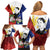Philippines Rizal Day Family Matching Off Shoulder Short Dress and Hawaiian Shirt Filipino Sampaguita Grunge Style - Wonder Print Shop