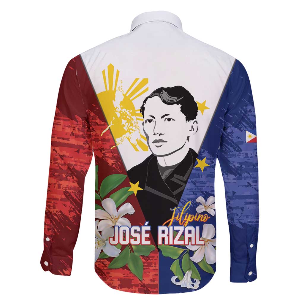 Philippines Rizal Day Family Matching Puletasi and Hawaiian Shirt Filipino Sampaguita Grunge Style - Wonder Print Shop