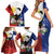 Philippines Rizal Day Family Matching Short Sleeve Bodycon Dress and Hawaiian Shirt Filipino Sampaguita Grunge Style - Wonder Print Shop