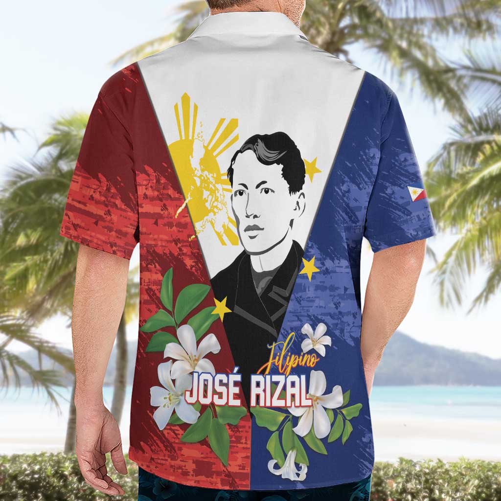 Philippines Rizal Day Hawaiian Shirt Filipino Sampaguita Grunge Style - Wonder Print Shop