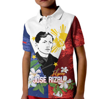 Philippines Rizal Day Kid Polo Shirt Filipino Sampaguita Grunge Style - Wonder Print Shop