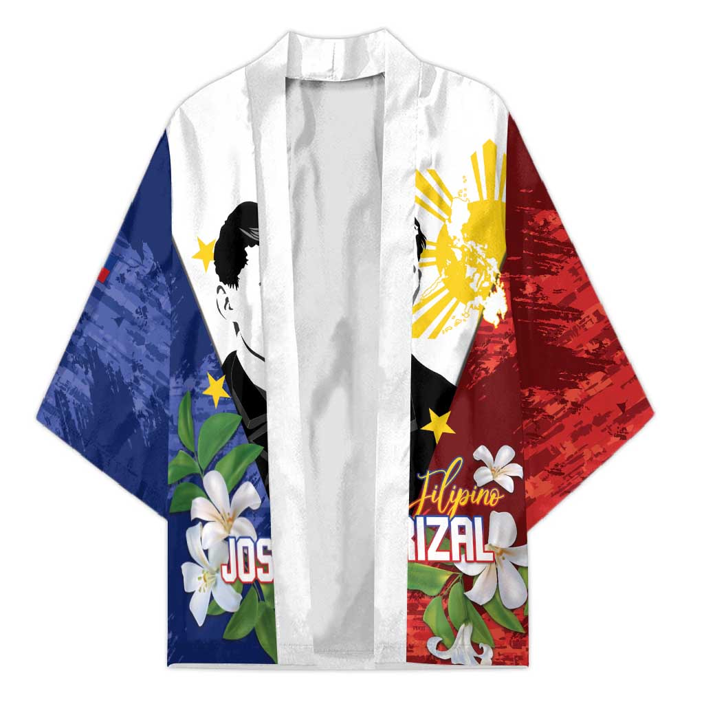 Philippines Rizal Day Kimono Filipino Sampaguita Grunge Style - Wonder Print Shop