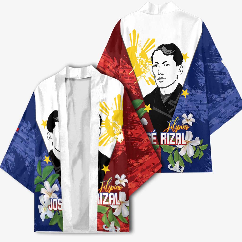 Philippines Rizal Day Kimono Filipino Sampaguita Grunge Style - Wonder Print Shop