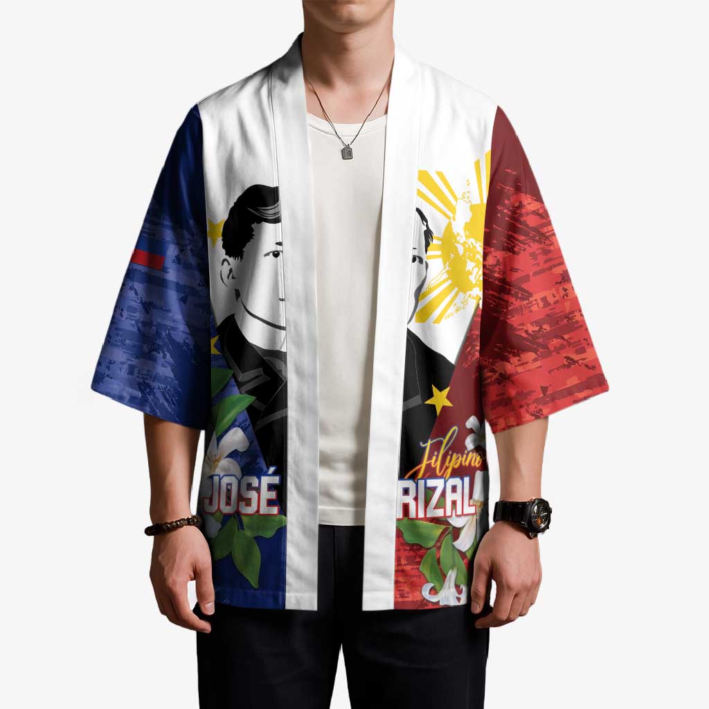 Philippines Rizal Day Kimono Filipino Sampaguita Grunge Style - Wonder Print Shop