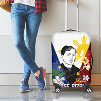 Philippines Rizal Day Luggage Cover Filipino Sampaguita Grunge Style - Wonder Print Shop