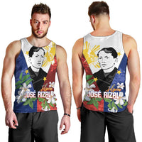 Philippines Rizal Day Men Tank Top Filipino Sampaguita Grunge Style - Wonder Print Shop