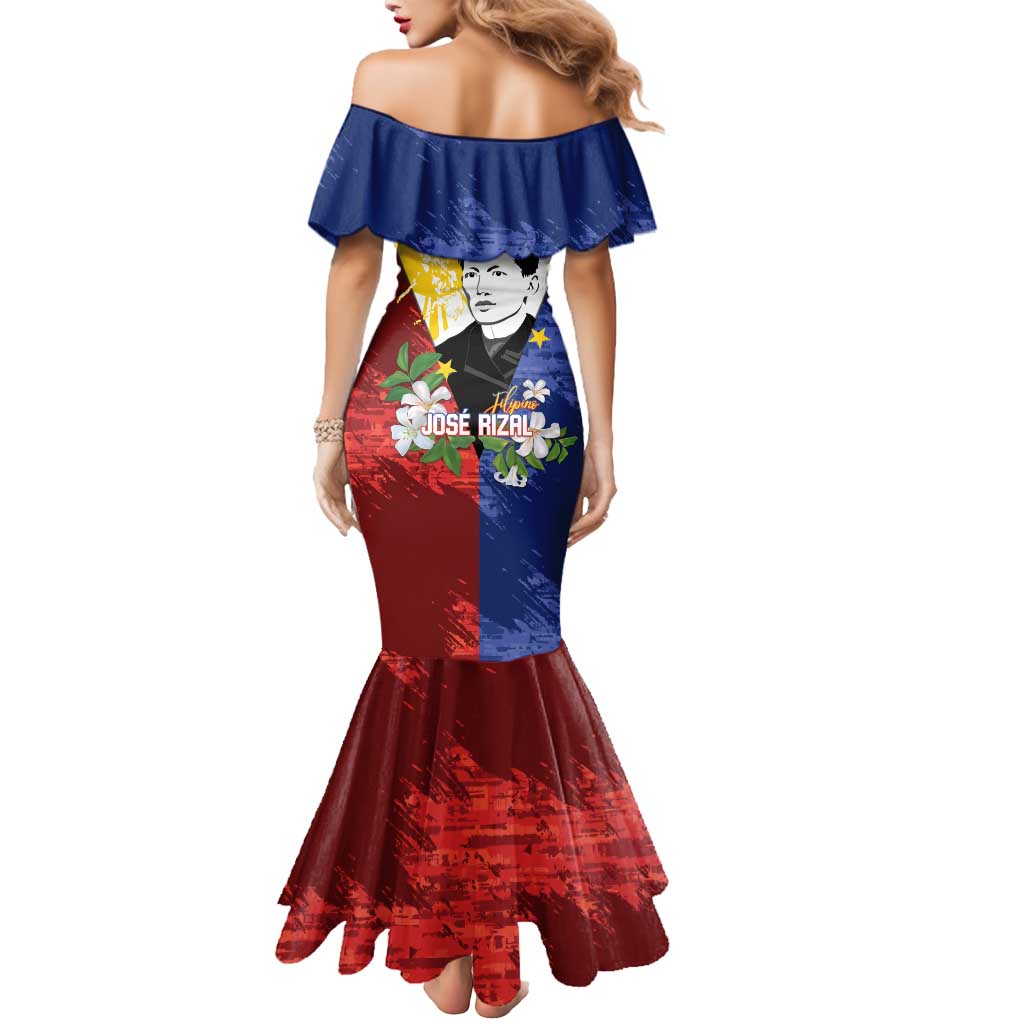Philippines Rizal Day Mermaid Dress Filipino Sampaguita Grunge Style - Wonder Print Shop