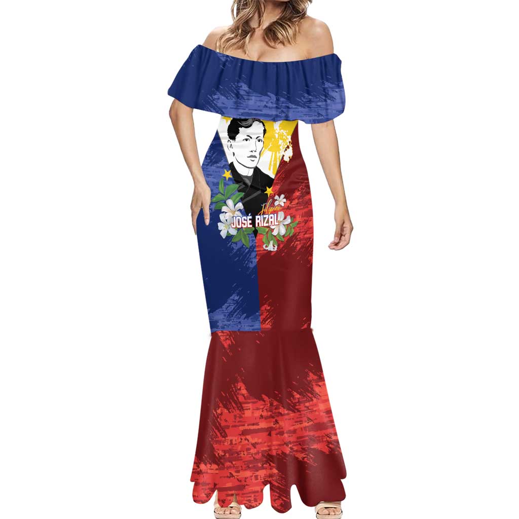 Philippines Rizal Day Mermaid Dress Filipino Sampaguita Grunge Style - Wonder Print Shop