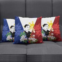 Philippines Rizal Day Pillow Cover Filipino Sampaguita Grunge Style - Wonder Print Shop