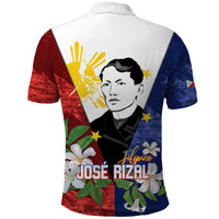 Philippines Rizal Day Polo Shirt Filipino Sampaguita Grunge Style - Wonder Print Shop