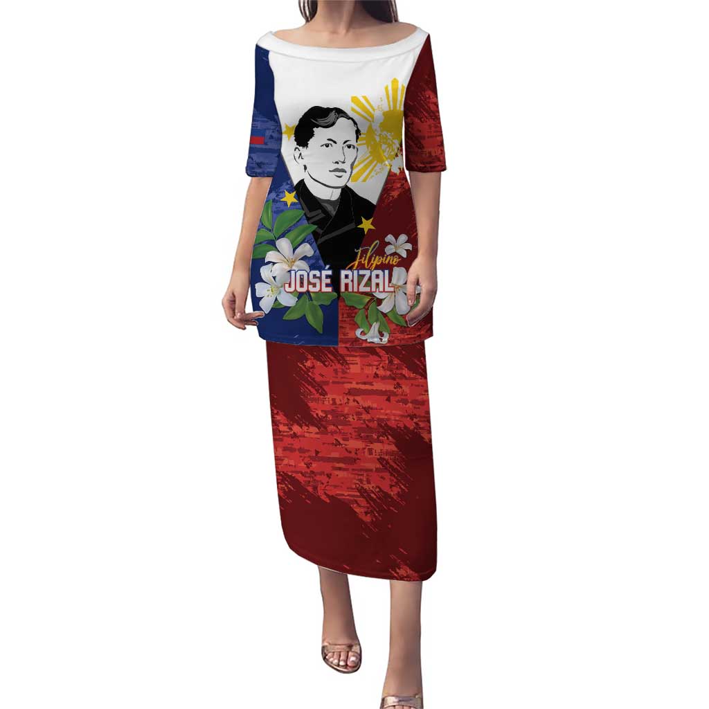 Philippines Rizal Day Puletasi Filipino Sampaguita Grunge Style - Wonder Print Shop