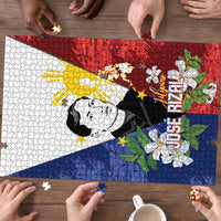 Philippines Rizal Day Puzzle Filipino Sampaguita Grunge Style - Wonder Print Shop