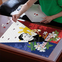 Philippines Rizal Day Puzzle Filipino Sampaguita Grunge Style - Wonder Print Shop