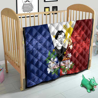 Philippines Rizal Day Quilt Filipino Sampaguita Grunge Style - Wonder Print Shop