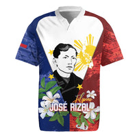 Philippines Rizal Day Rugby Jersey Filipino Sampaguita Grunge Style - Wonder Print Shop