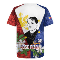 Philippines Rizal Day Rugby Jersey Filipino Sampaguita Grunge Style - Wonder Print Shop