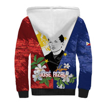 Philippines Rizal Day Sherpa Hoodie Filipino Sampaguita Grunge Style - Wonder Print Shop