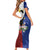 Philippines Rizal Day Short Sleeve Bodycon Dress Filipino Sampaguita Grunge Style - Wonder Print Shop