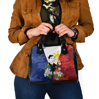 Philippines Rizal Day Shoulder Handbag Filipino Sampaguita Grunge Style - Wonder Print Shop