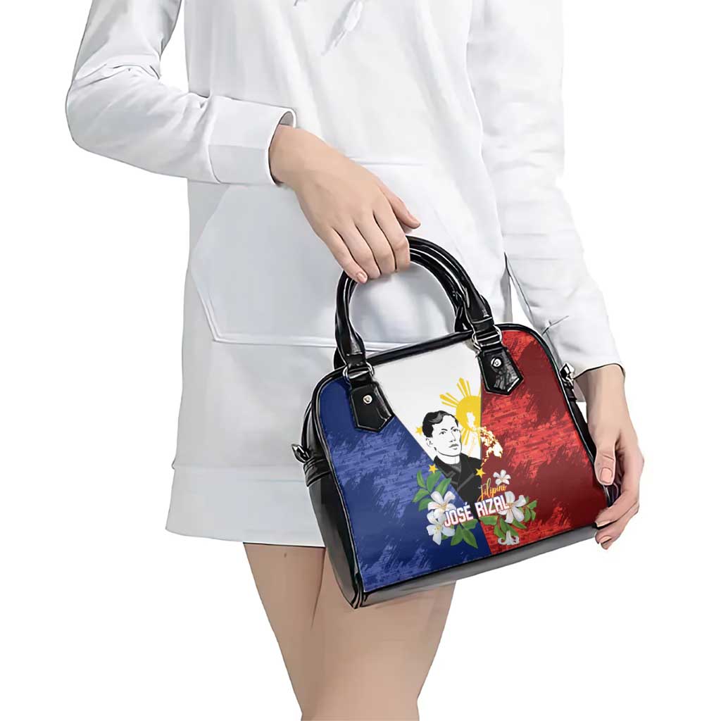 Philippines Rizal Day Shoulder Handbag Filipino Sampaguita Grunge Style - Wonder Print Shop