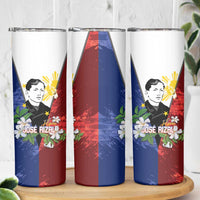Philippines Rizal Day Skinny Tumbler Filipino Sampaguita Grunge Style - Wonder Print Shop