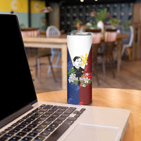 Philippines Rizal Day Skinny Tumbler Filipino Sampaguita Grunge Style - Wonder Print Shop