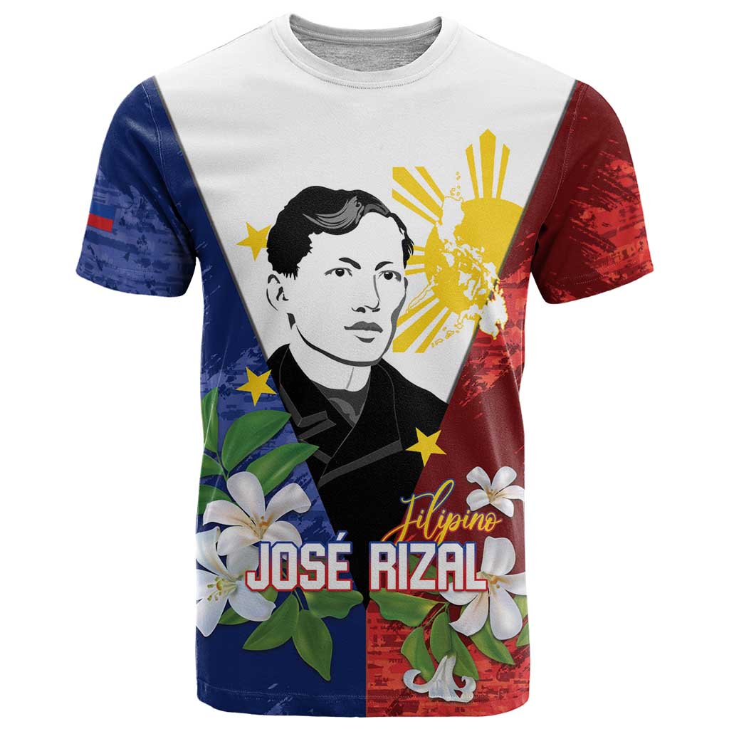 Philippines Rizal Day T Shirt Filipino Sampaguita Grunge Style - Wonder Print Shop