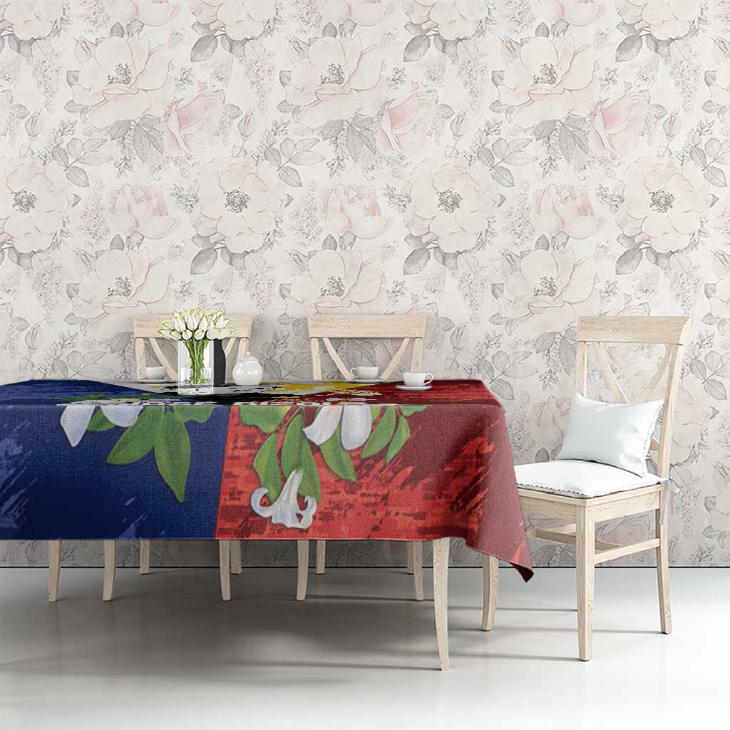 Philippines Rizal Day Tablecloth Filipino Sampaguita Grunge Style - Wonder Print Shop