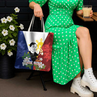 Philippines Rizal Day Tote Bag Filipino Sampaguita Grunge Style - Wonder Print Shop