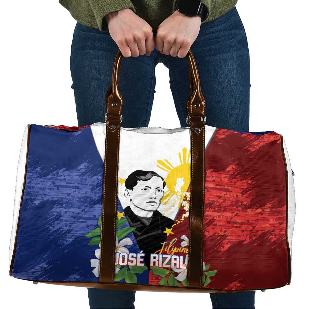 Philippines Rizal Day Travel Bag Filipino Sampaguita Grunge Style - Wonder Print Shop