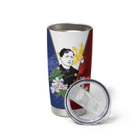 Philippines Rizal Day Tumbler Cup Filipino Sampaguita Grunge Style - Wonder Print Shop