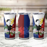 Philippines Rizal Day Tumbler Cup Filipino Sampaguita Grunge Style - Wonder Print Shop