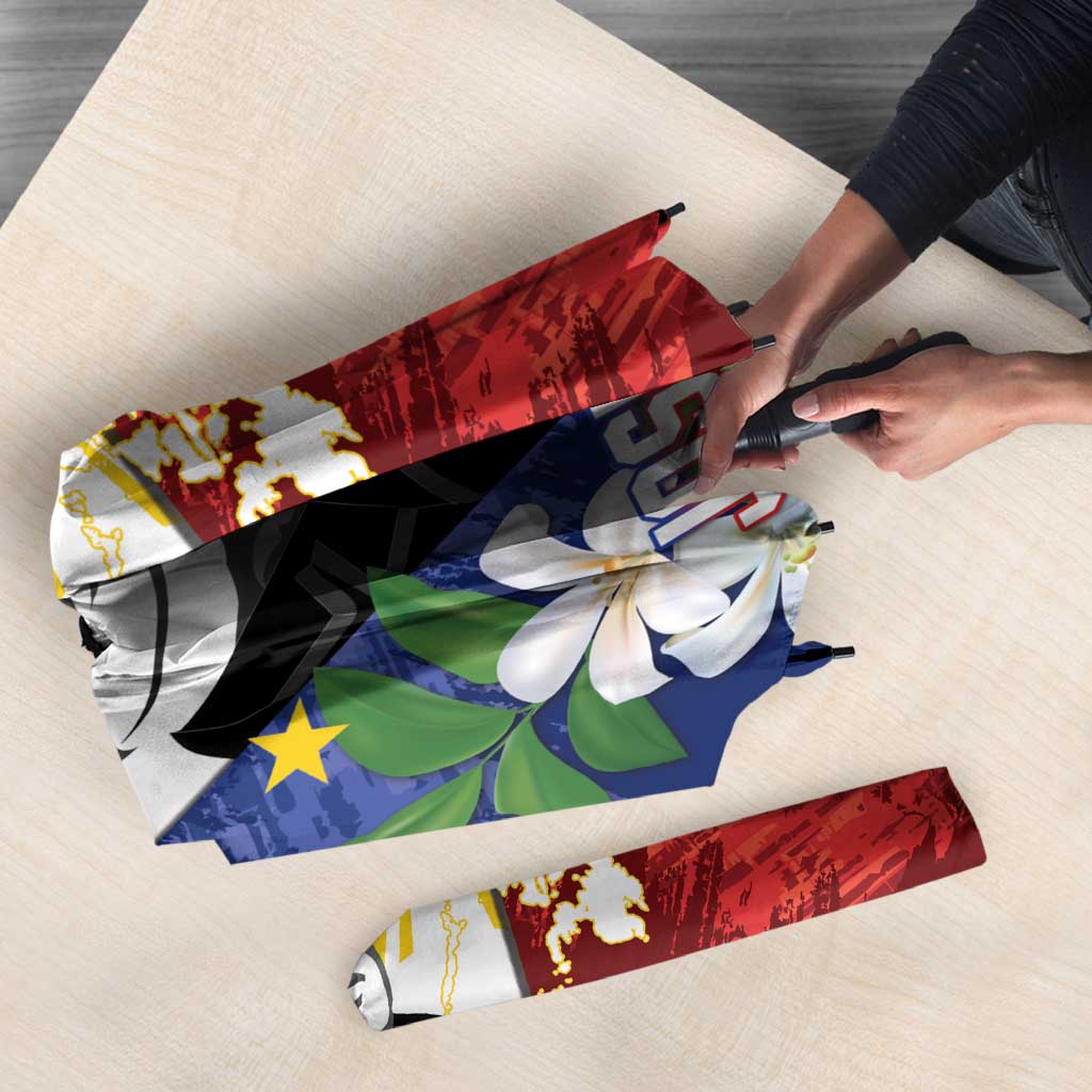 Philippines Rizal Day Umbrella Filipino Sampaguita Grunge Style - Wonder Print Shop