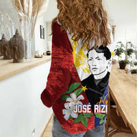 Philippines Rizal Day Women Casual Shirt Filipino Sampaguita Grunge Style - Wonder Print Shop