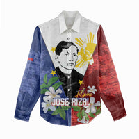 Philippines Rizal Day Women Casual Shirt Filipino Sampaguita Grunge Style - Wonder Print Shop