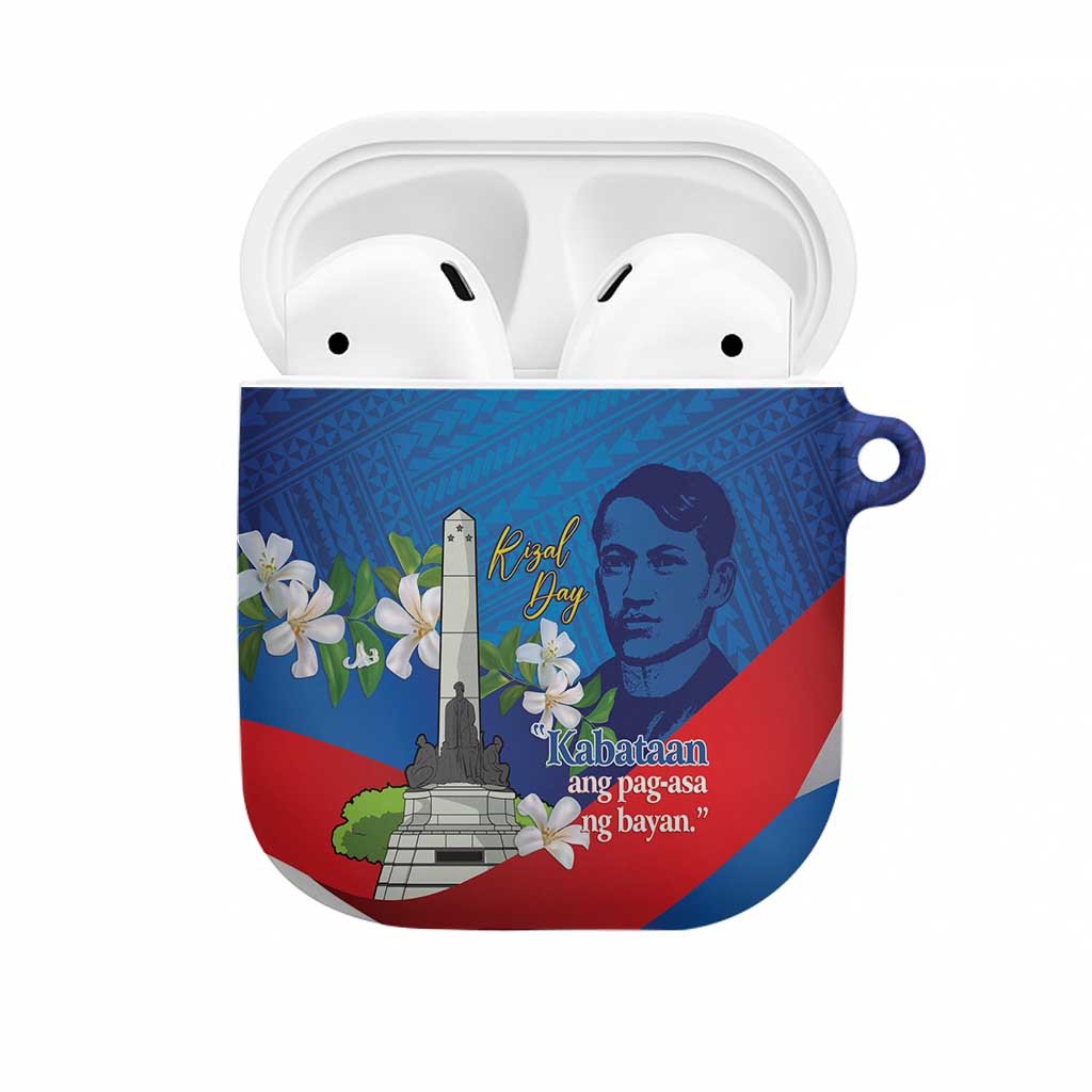 Philippines Rizal Day AirPods Case Filipino Motto Stella Polynesian Pattern - Wonder Print Shop
