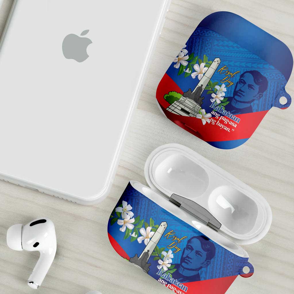 Philippines Rizal Day AirPods Case Filipino Motto Stella Polynesian Pattern - Wonder Print Shop