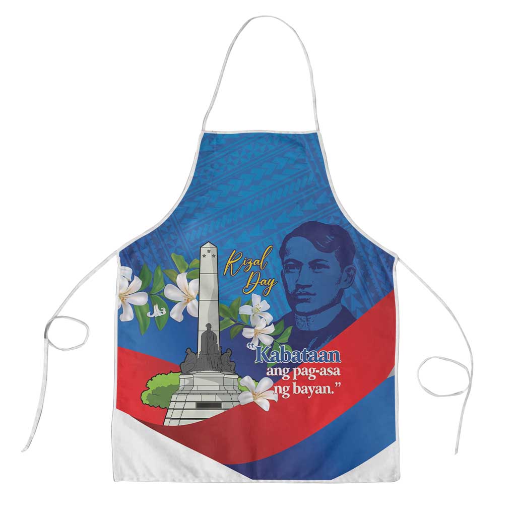 Philippines Rizal Day Apron Filipino Motto Stella Polynesian Pattern - Wonder Print Shop