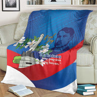 Philippines Rizal Day Blanket Filipino Motto Stella Polynesian Pattern - Wonder Print Shop